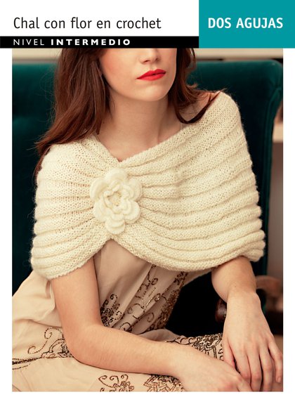 Chal Flor (Detalle en Crochet)